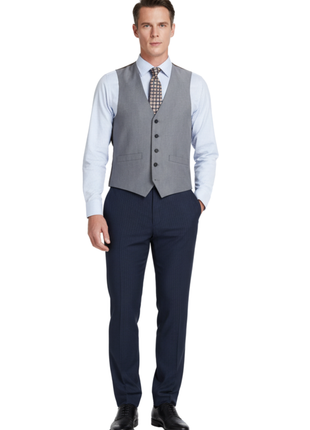 Men's Classic Fit Suit Separate Wool Vest - The Suit Depot