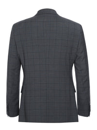 Thumbnail for English Laundry Slim Fit Charcoal Checked Wool Suit