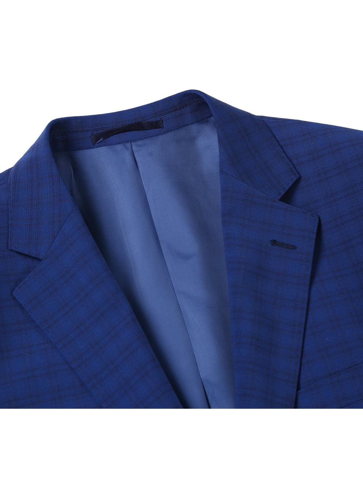 Men&#39;s Classic Fit Wool Blend Checked Suit