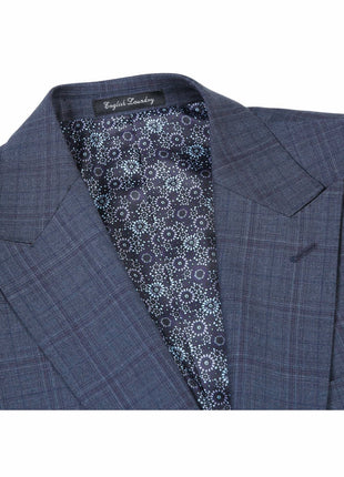 English Laundry Slim Fit Two Button Gray Wool Peak Lapel Suit