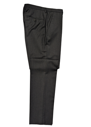 Hugo Boss Mens Charcoal Pinstripe Notch Lapels Classic Fit 2 Button Super Wool Suit - 38R