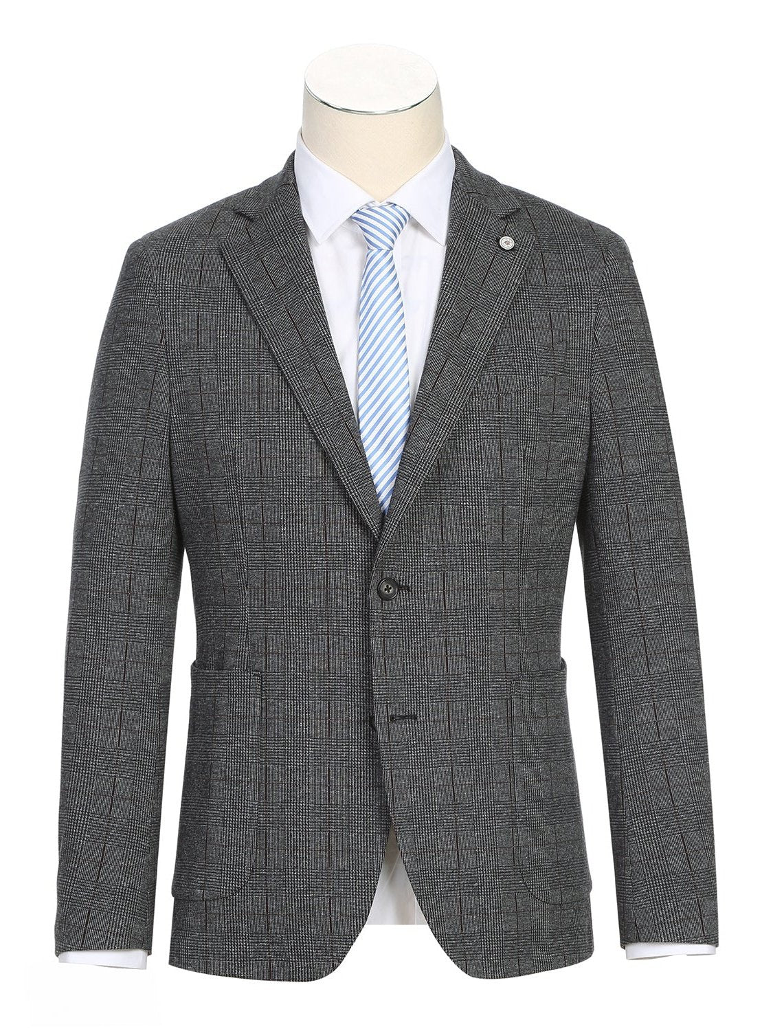 Blazer para hombre, corte slim, abrigo deportivo de media lona