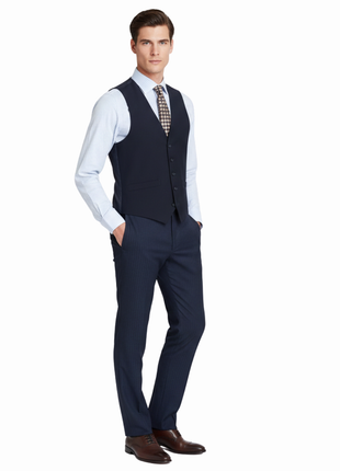 Men's Classic Fit Suit Separate Wool Vest - The Suit Depot