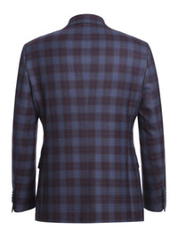 Thumbnail for English Laundry Slim Fit Blue with Black Check Wool Suit