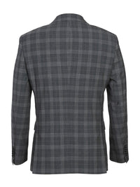 Thumbnail for Gray Check Peak Wool Suit