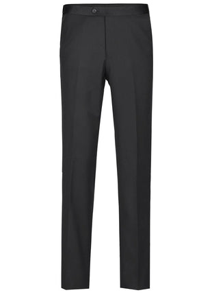 Raphael Solid Black Classic Fit One Button Peak Lapel Tuxedo Suit