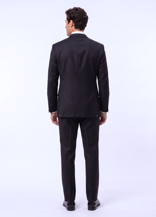 Canali Midnight Navy Solid Classic Fit Wool Notch Lapel 3-Button Suit 48R