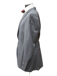 Thumbnail for Canali 1934 Mens Gray Check 44L Drop 7 100% Wool 2 Button 2 Piece Suit