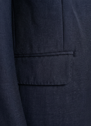 Tovaglia Solid Navy Classic Fit Notch Lapel Wool Cashmere 2-Button Suit