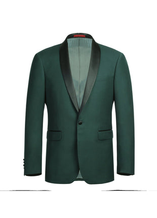 Men's Slim Fit 2-Piece Shawl Lapel Tuxedo Suit