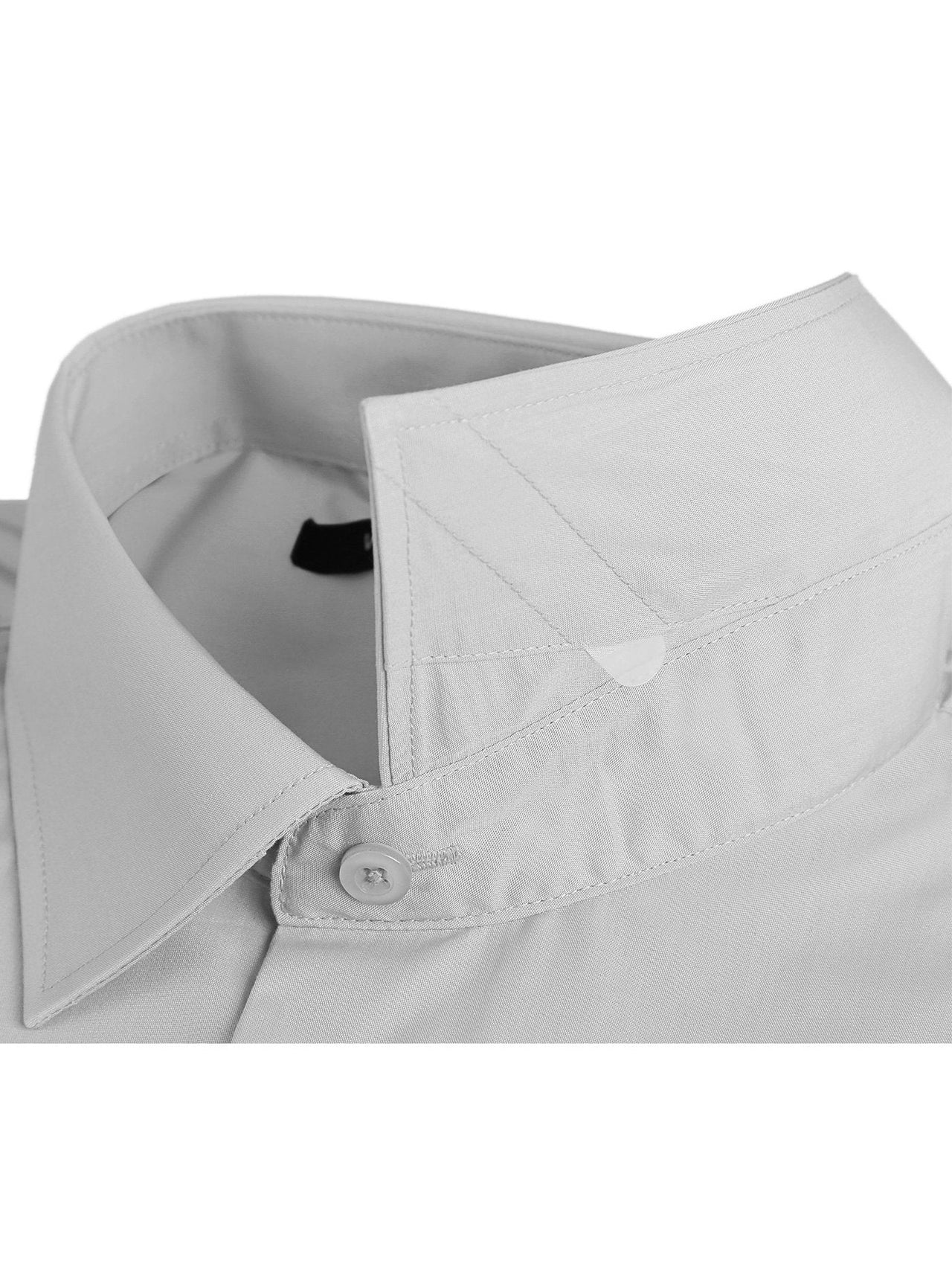 Men's Classic Fit Long Sleeve Spread Collar Dress Shirt