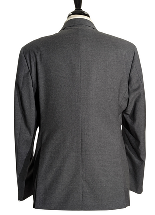 Emporio Armani G-Line Solid Gray 100% Wool Notch Lapel Slim Fit 2 Button Suit 42R