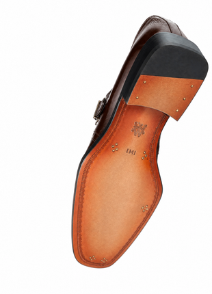 Mezlan Blood Red Suede Cap Toe Lace-Up Derby Dress Shoes with Braided Detail