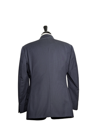 Armani Collezioni Navy Blue Pinstripe Slim Fit Two-Button Notch Lapel Wool Suit 38R
