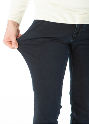 Montreux Mens Slim Fit Navy Blue 5 Pocket Stretch Jeans