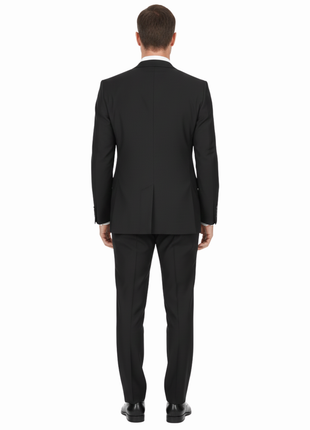 Men's Slim Fit Solid Stretch 2-Piece Suit - The Suit Depot