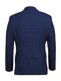 Thumbnail for English Laundry Slim Fit Midnight Blue Check Wool Suit