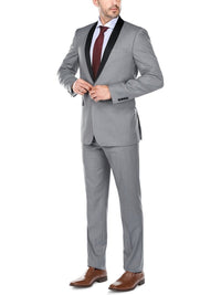 Thumbnail for Men's Slim Fit 2-Piece Shawl Lapel Tuxedo Suit