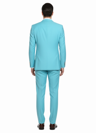 Men's 2-Piece Slim Fit Single Breasted Notch Lapel Suit