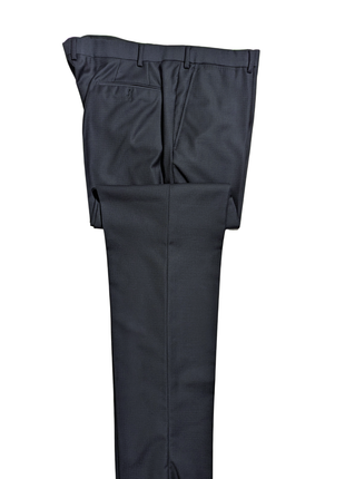 Armani Collezioni G-line Navy Blue Check Notch Lapel Wool Slim Fit 2-Button Suit - 48R