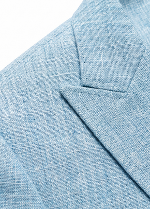 Vitali Textured Sky Blue Modern Fit Peak Lapel 2-Button Sport Coat