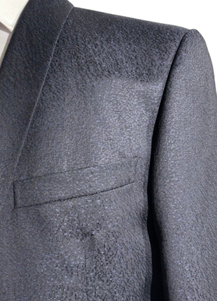 Corneliani Mens Dark Navy Blue Textured Fully-Canvassed Shawl Lapel Slim Fit 3-Piece Wool Tuxedo Suit - 42R