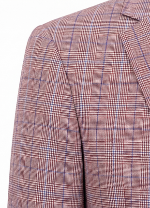 Vitali Windowpane Purple Modern Fit Notch Lapel 2-Button Sport Coat