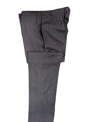Armani Collezioni Brown And Gray Plaid  G-Line Notch Lapel Two Button Suit 48R