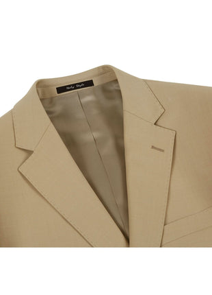 Men's 2-Piece Notch Lapel 100% Wool Suit