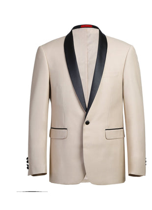 Men's Slim Fit 2-Piece Shawl Lapel Tuxedo Suit