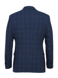 Thumbnail for Airforce Blue Plaid Wool Suit