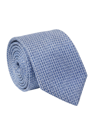 Letteriello Royal Blue Woven Grenadine Silk Neck Tie