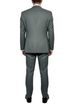 Canuti Green Houndstooth Modern Fit Peak Lapels Double Breasted Suit