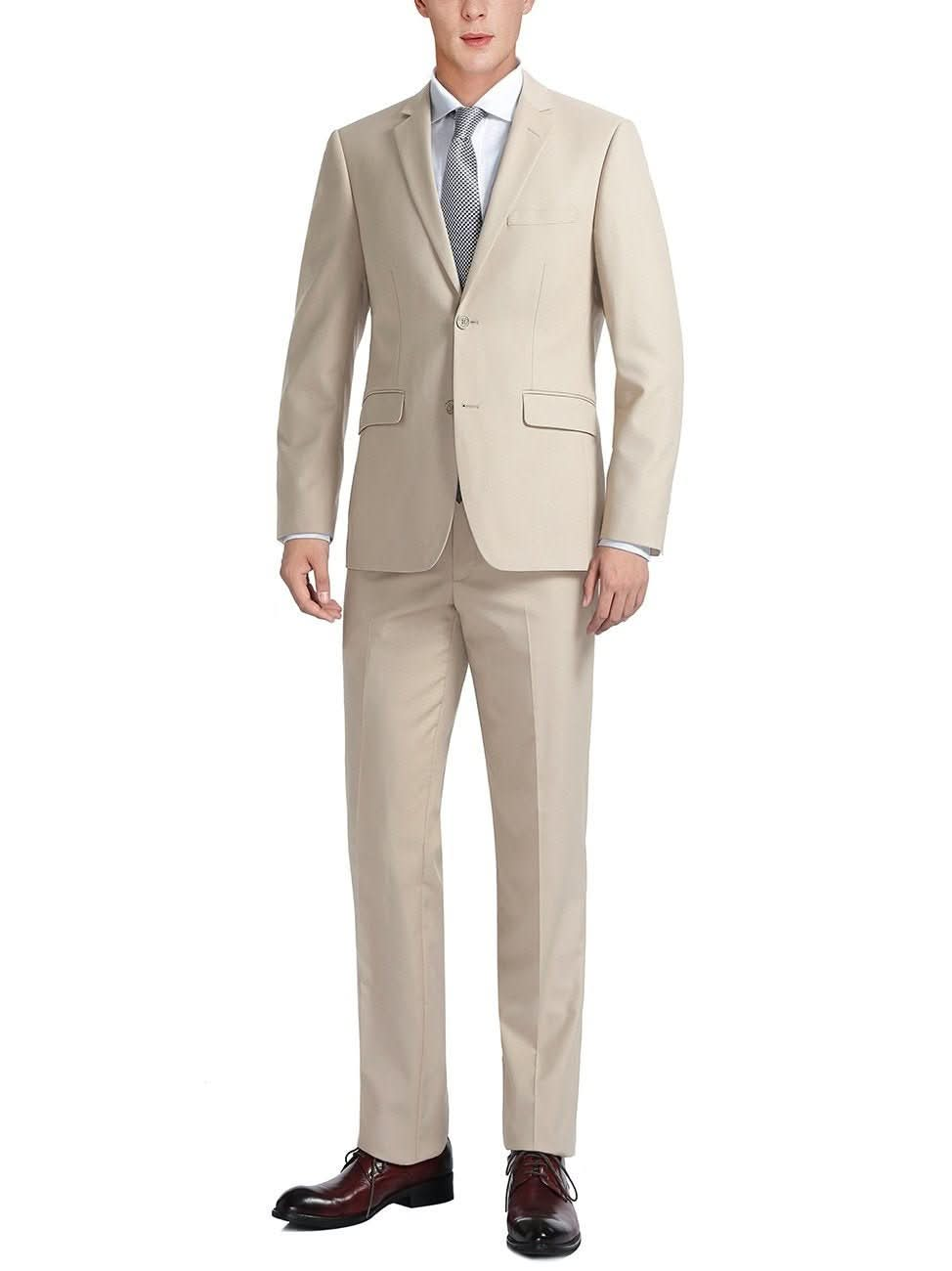 Men's 2-Piece Single Breasted Notch Lapel Suit