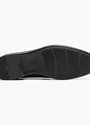 Florsheim Mens Black Slip-On Moc Toe Bit Loafer Dress Shoes