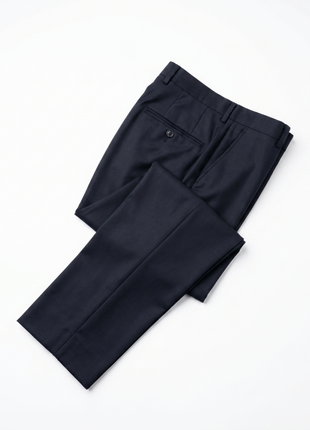 Sartoria Mazara Mens Black Tonal Stripe Slim Fit Wool 2-Button Suit