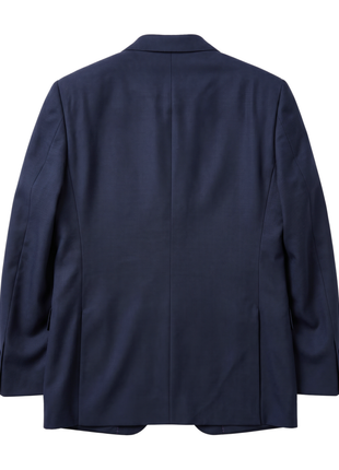 Tovaglia Solid Navy Classic Fit Peak Lapel Wool Cashmere 2-Button Suit