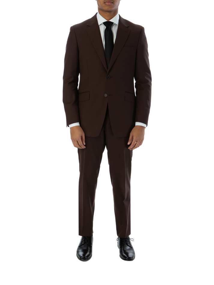 Shop Label M Brown 100% Wool Suit The Suit Depot