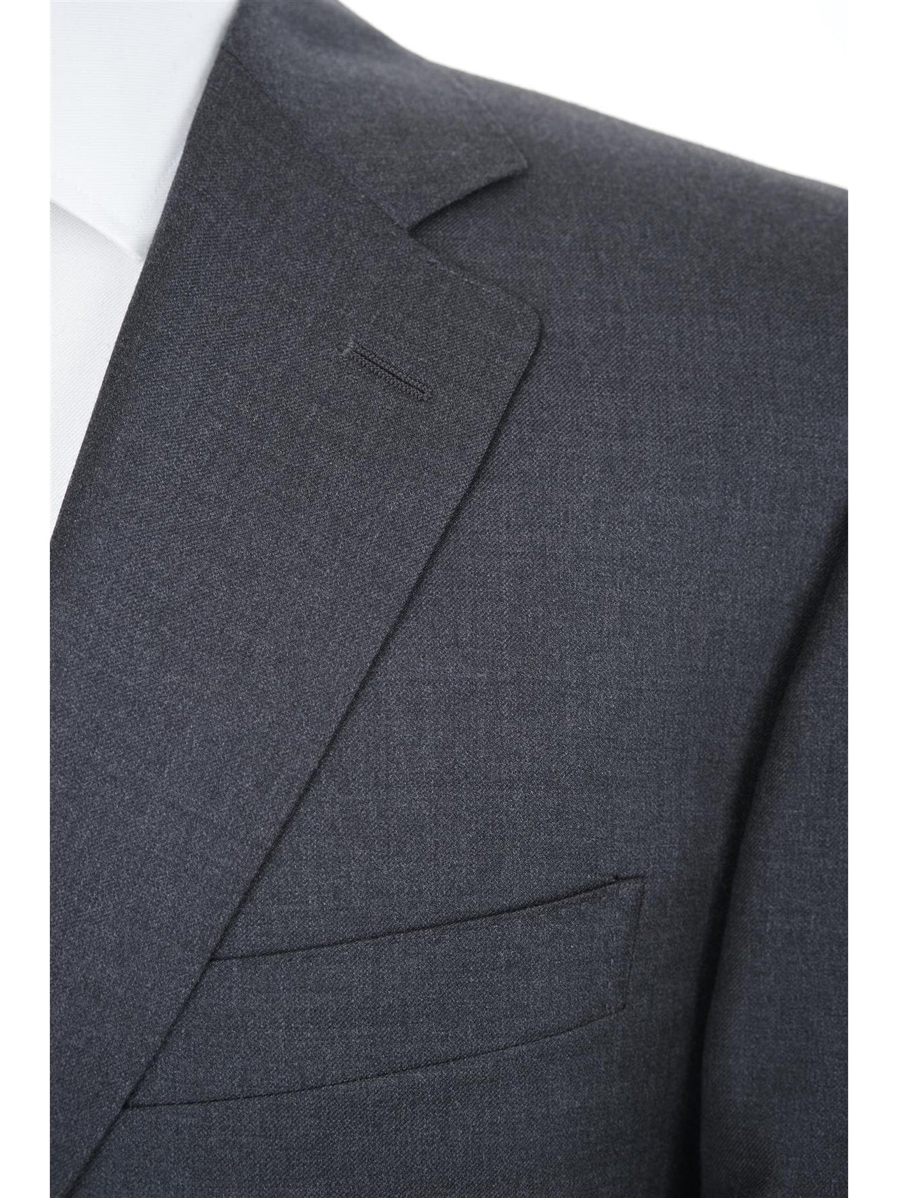 Canali 1934 Mens Charcoal Gray 42L Drop 7 Modern Fit 100% Wool 2 Piece Suit