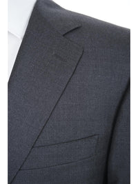 Thumbnail for Canali 1934 Mens Charcoal Gray 42L Drop 7 Modern Fit 100% Wool 2 Piece Suit