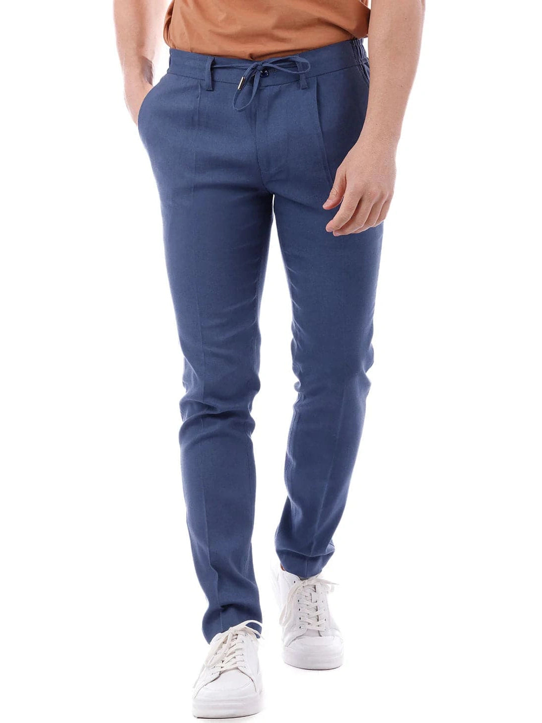 Barabas Mens Slim Fit Solid Blue Linen Cotton Blend Flat Front Dress P The Suit Depot Barabas Mens Slim Fit Solid Blue Linen Cotton Blend Flat Front Dress P The Suit Depot