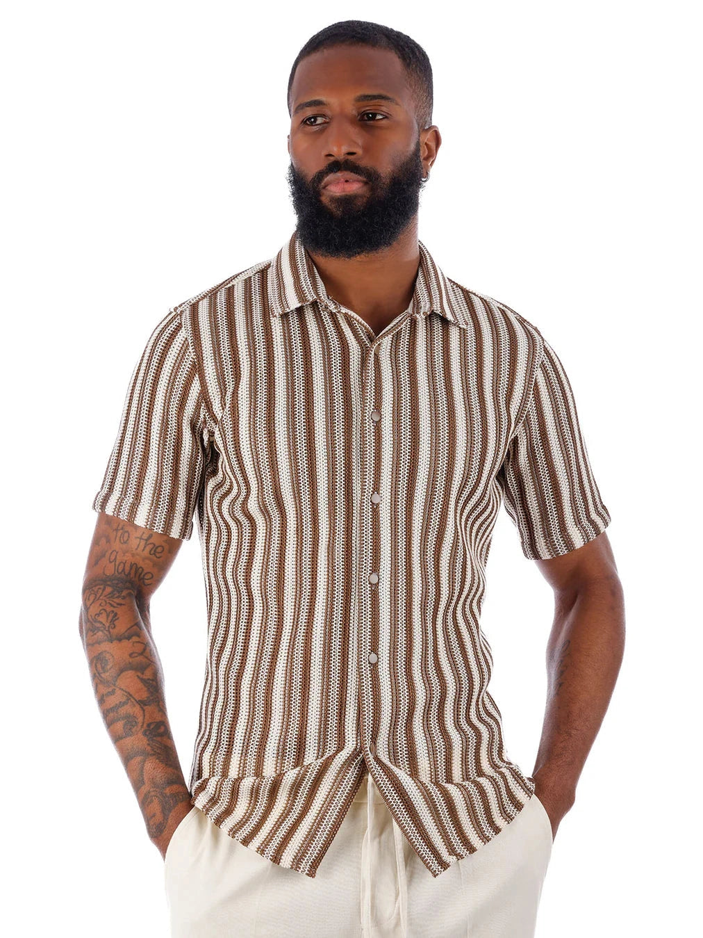 Mens brown short sleeve dress shirt shop