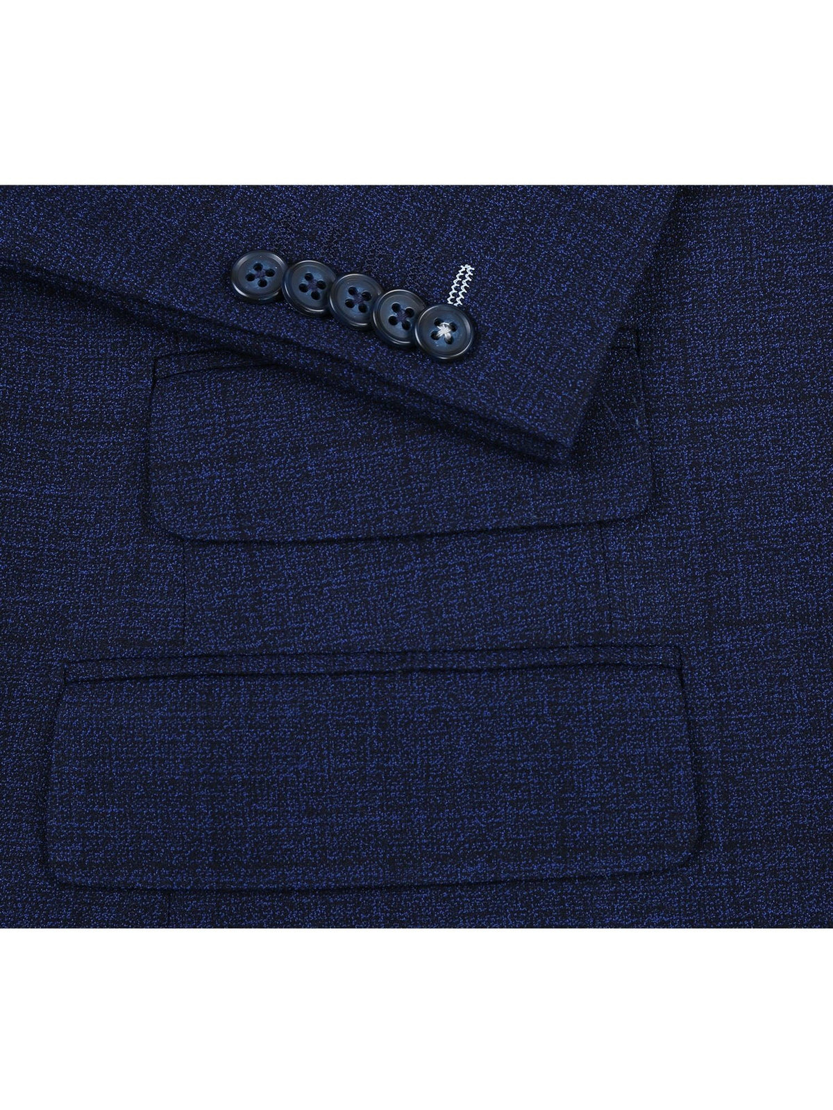 English Laundry Slim Fit Two button Blue Check Peak Lapel Suit