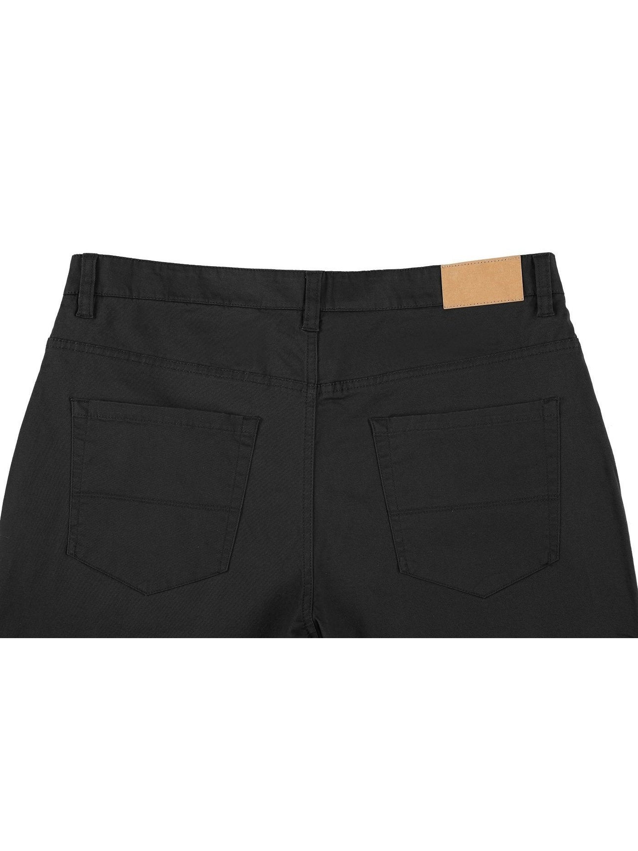 Pantalones chinos con frente plano y lavado elástico de algodón con 5 bolsillos para hombre