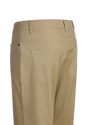 Men's 5-Pocket Cotton Stretch Washed Flat Front Chino Pants