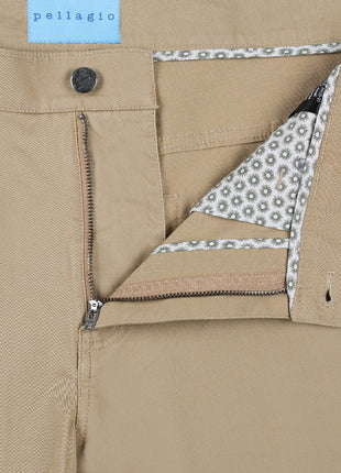 Men's 5-Pocket Cotton Stretch Washed Flat Front Chino Pants