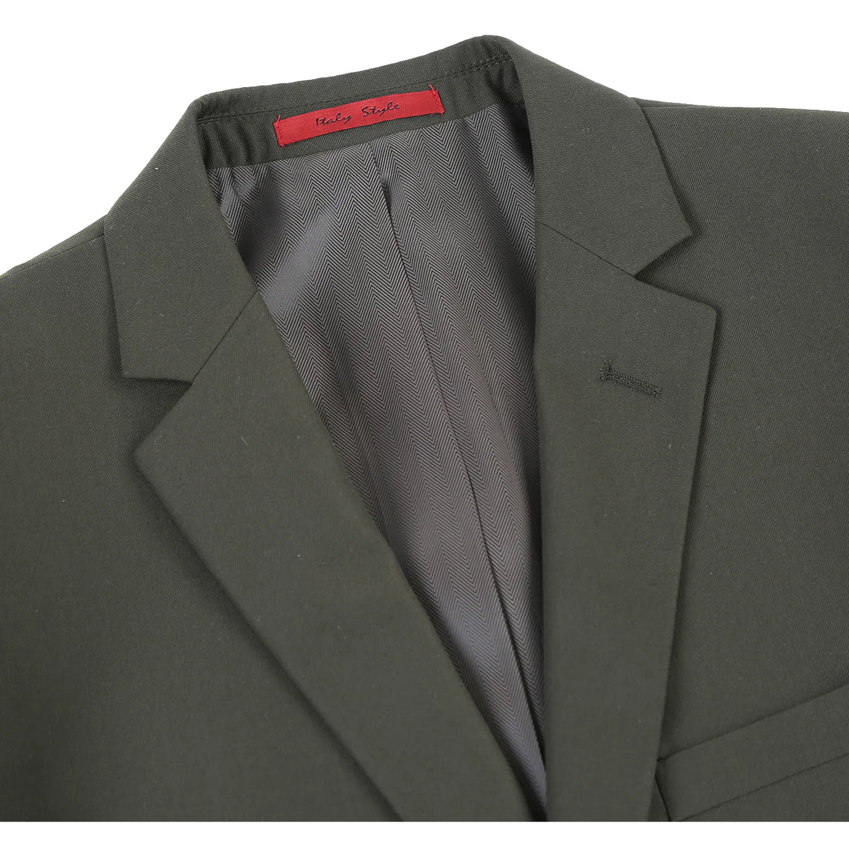 Men&#39;s Raphael Slim Fit Olive Green Two Button 2 Piece Formal Suit