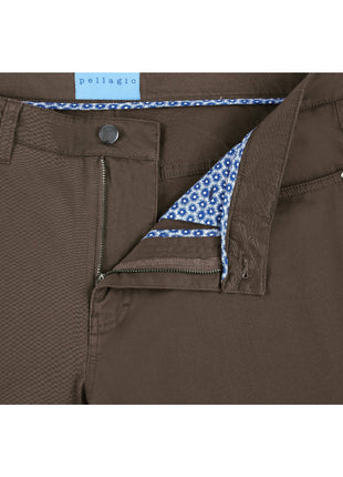 Men's 5-Pocket Cotton Stretch Washed Flat Front Chino Pants