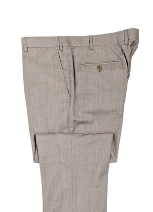 Armani Collezioni Light Gray G-Line Textured Two-Button Notch Lapel Wool Blend Suit 44R