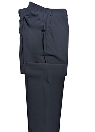 Armani Collezioni Navy Tonal Pinstriped Notch Lapel 3-Piece wool Stretch Suit - 48R